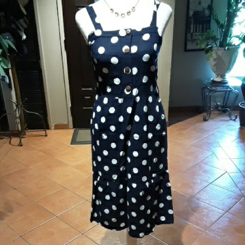 Polka Dot Sleeveless Dress